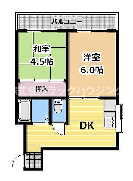 マンション有紀 ｜大阪府守口市橋波西之町2丁目(賃貸マンション2DK・3階・29.16㎡)の写真 その2