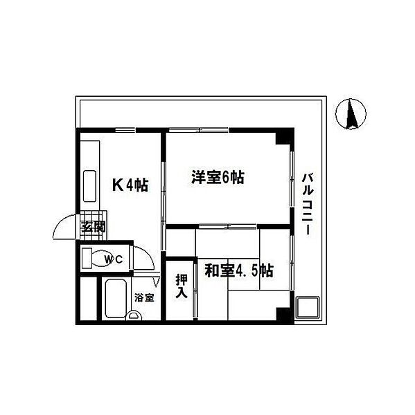 ジョイテル高殿 0219｜大阪府大阪市旭区高殿4丁目(賃貸マンション2K・2階・30.51㎡)の写真 その6