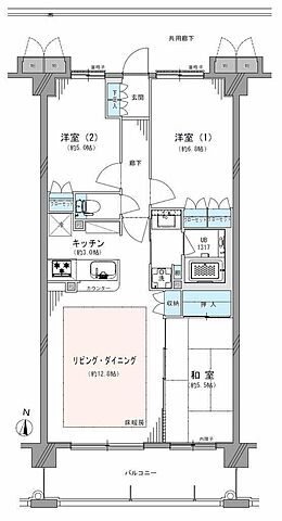 間取り サンクレイドル八王子みなみ野 1階/-