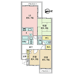 間取図画像 3LDK