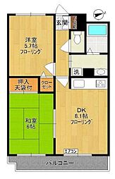 間取図画像 2DK