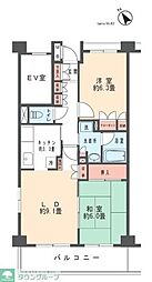 ペアガーデン生田 2LDKの間取図画像