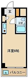 モンレーヴ調布 ワンルームの間取図画像