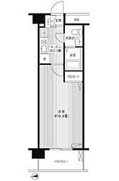 ル・ポローニア 1Kの間取図画像