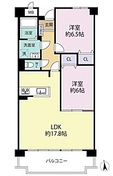 グラン・コート多賀城弐番館 2LDKの間取図画像