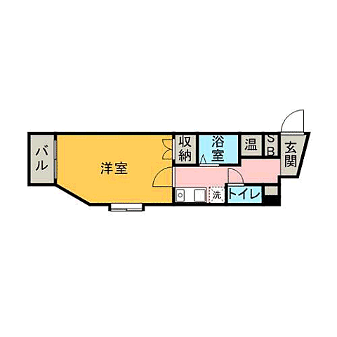 フォルム福大西 501｜福岡県福岡市城南区七隈６丁目(賃貸マンション1K・5階・26.11㎡)の写真 その2