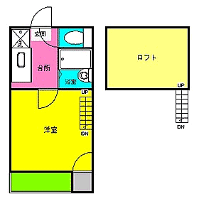 ブラッサムＴＪＮ 105｜福岡県福岡市中央区唐人町２丁目(賃貸アパート1K・1階・18.88㎡)の写真 その2