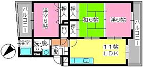 メルベイユ若久 203 ｜ 福岡県福岡市南区若久３丁目（賃貸マンション3LDK・2階・67.50㎡） その2