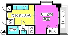 パインクレスト高宮 405 ｜ 福岡県福岡市南区大楠３丁目（賃貸マンション1DK・4階・31.50㎡） その2