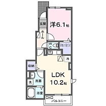 べルデュールII 101 ｜ 福岡県福岡市南区野多目４丁目（賃貸アパート1LDK・1階・41.02㎡） その2