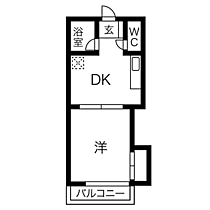 レジデンス山崎 104 ｜ 福岡県福岡市南区塩原２丁目（賃貸マンション1DK・1階・28.35㎡） その2