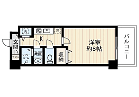 ESTRELA大楠 502 ｜ 福岡県福岡市南区大楠３丁目4-5（賃貸マンション1K・5階・25.05㎡） その2