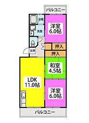 ビューラー88 3LDKの間取図画像
