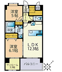物件の間取り