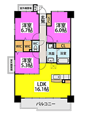 物件の間取り