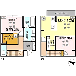 E・Virgo 2LDKの間取図画像