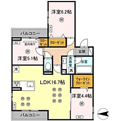 物件の間取り