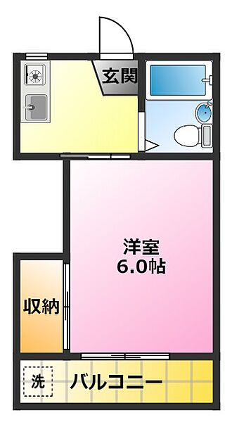 パル元住吉 201｜神奈川県川崎市中原区井田3丁目(賃貸アパート1K・2階・18.02㎡)の写真 その2