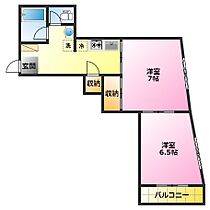 元住吉ハイツ 202 ｜ 神奈川県川崎市中原区苅宿15-26（賃貸マンション2K・2階・38.00㎡） その2