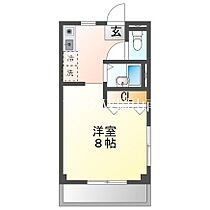 岡山県岡山市南区千鳥町（賃貸アパート1K・3階・26.60㎡） その2