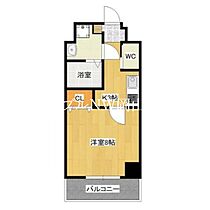 岡山県岡山市南区青江6丁目（賃貸マンション1K・8階・27.55㎡） その2