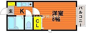 岡山県岡山市中区新京橋3丁目（賃貸アパート1K・2階・22.50㎡） その2