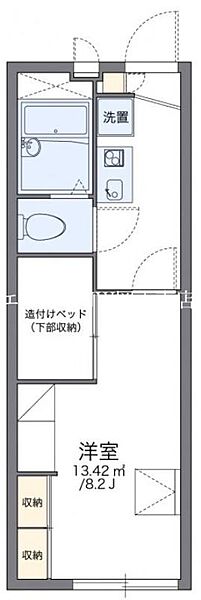 岡山県岡山市南区新保(賃貸アパート1K・2階・22.35㎡)の写真 その2