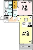 岡山県岡山市南区福田（賃貸アパート1LDK・1階・40.01㎡） その2