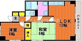 岡山県岡山市中区桑野（賃貸マンション2LDK・6階・58.35㎡） その2