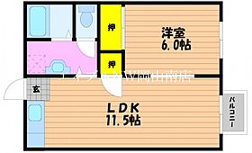 岡山県岡山市南区芳泉2丁目（賃貸アパート1LDK・1階・41.41㎡） その2