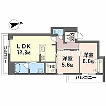 岡山県岡山市南区福富西1丁目（賃貸アパート2LDK・2階・59.52㎡） その2