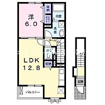 岡山県玉野市田井2丁目（賃貸アパート1LDK・2階・49.10㎡） その2