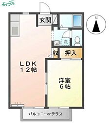 ぼくんちPart2 1LDKの間取図画像