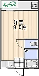 チェルシー青江1 ワンルームの間取図画像