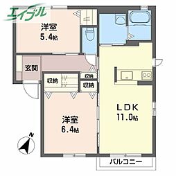 JR宇野線 常山駅 徒歩21分 2階/-