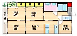 グランドピリー浦安 4LDKの間取図画像