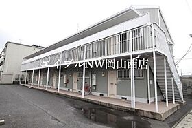 チューリップハイツ　Ａ棟  ｜ 岡山県岡山市北区田中（賃貸アパート1LDK・2階・35.38㎡） その1