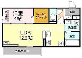 D－ROOM西長瀬  ｜ 岡山県岡山市北区西長瀬（賃貸アパート1LDK・3階・41.86㎡） その2