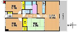 アルファステイツ野田  ｜ 岡山県岡山市北区野田5丁目（賃貸マンション3LDK・4階・70.15㎡） その2