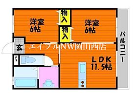 リバティ・アイ  ｜ 岡山県岡山市北区白石433-1（賃貸マンション2LDK・1階・54.40㎡） その2