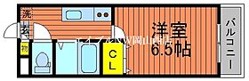 ウェーブレジデンス中仙道Ｂ  ｜ 岡山県岡山市北区中仙道2丁目（賃貸アパート1K・2階・20.93㎡） その2