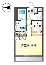 ピュアローズ  ｜ 岡山県岡山市南区西市（賃貸アパート1K・1階・30.66㎡） その2