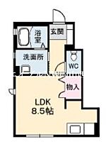 テット・ロッソ  ｜ 岡山県岡山市北区今6丁目（賃貸アパート1R・1階・27.13㎡） その2