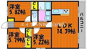 Ｐｒｉｍｒｏｓｅ  ｜ 岡山県岡山市南区西市（賃貸マンション3LDK・3階・68.00㎡） その2