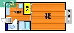 モデラートNEO 1Kの間取図画像