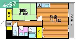 ハイデンスホンダ 1LDKの間取図画像