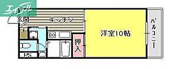 平井マンション奥田 1DKの間取図画像