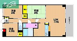 fiore 3LDKの間取図画像