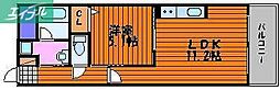 アルファレガロ西古松 1LDKの間取図画像