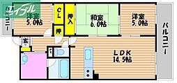 ソレアード御南 3LDKの間取図画像